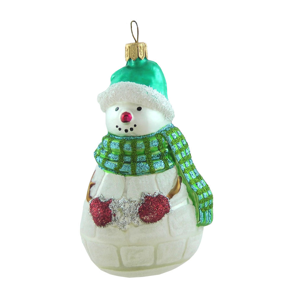 Schneemann Christbaumschmuck Glas Weihnachtsbaumanhänger