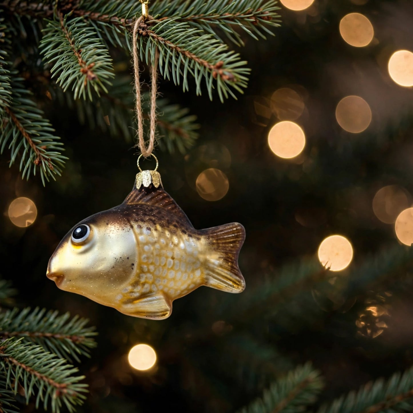 Goldfisch Christbaumschmuck Glas Tier Weihnachtsbaumanhänger