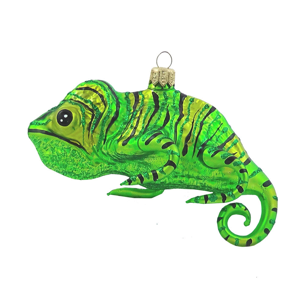 Chamäleon Christbaumschmuck Glas Tier Weihnachtsbaumanhänger