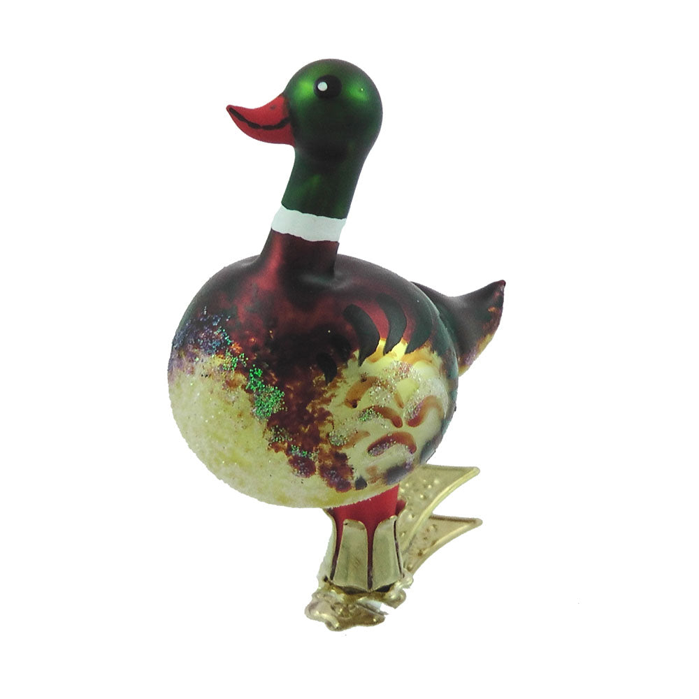 Ente Christbaumschmuck Glas Tier Weihnachtsbaumkugel