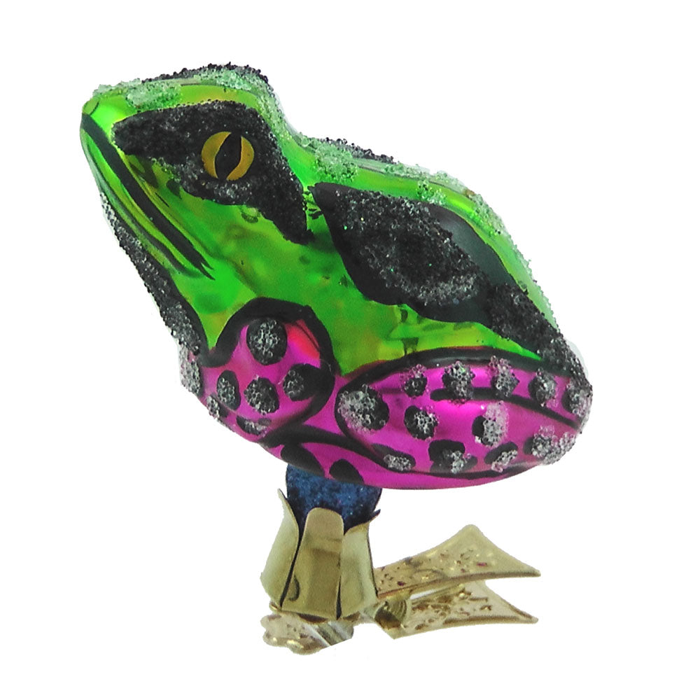 Frosch Fleck Christbaumschmuck Glas Tier Weihnachtsbaumanhänger