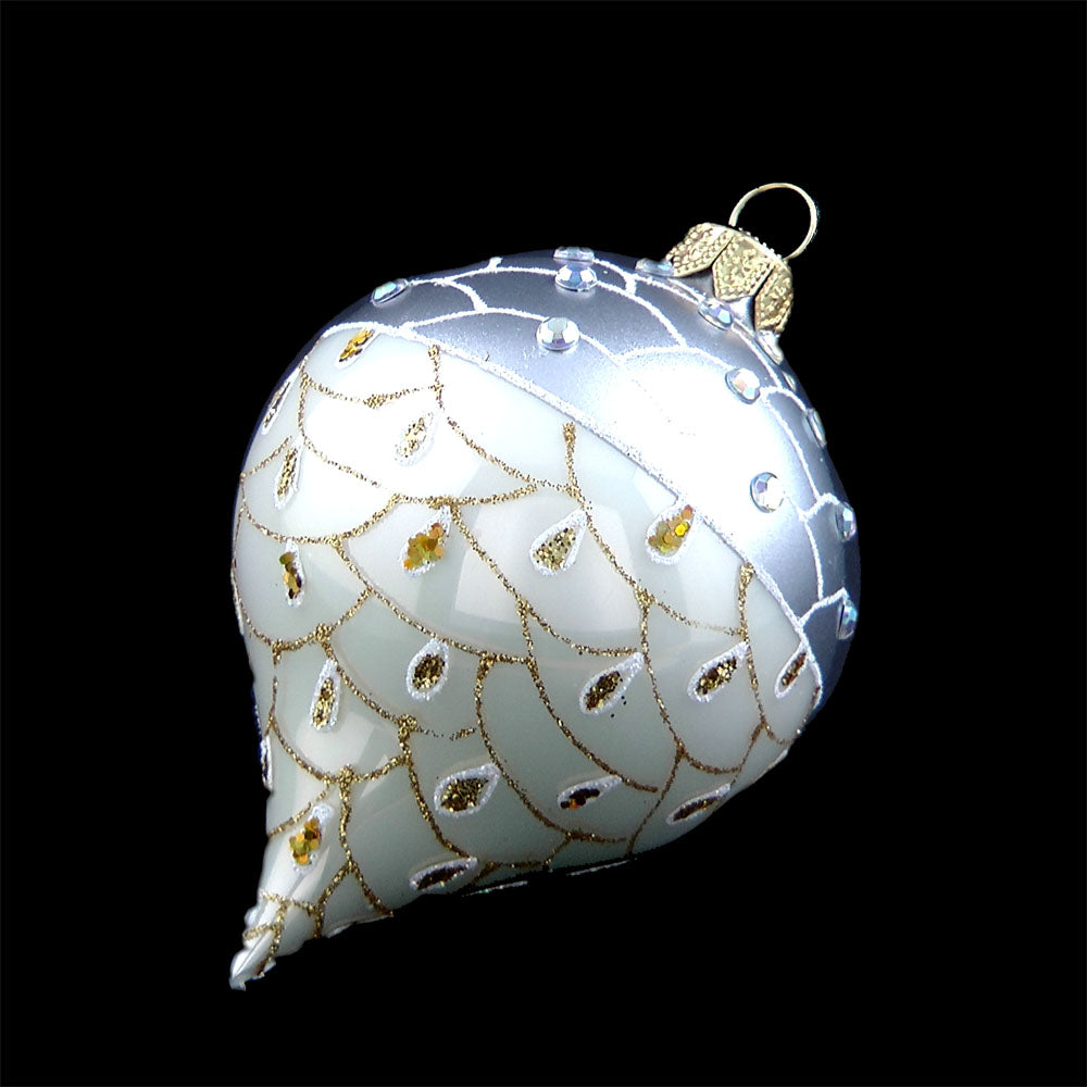 Königtropfen La-Du Christbaumschmuck Glas Weihnachtsbaumanhänger