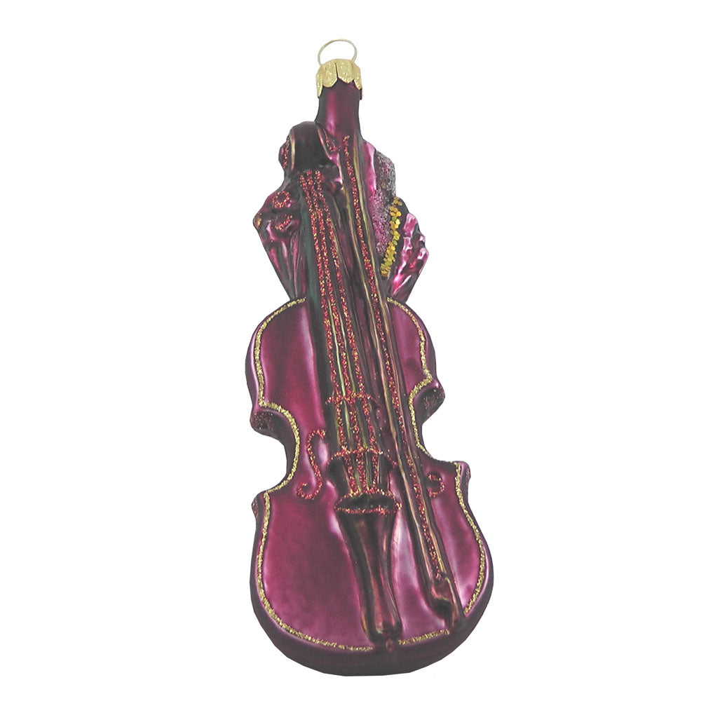 Geige Christbaumschmuck Glas Weihnachtsbaumanhänger