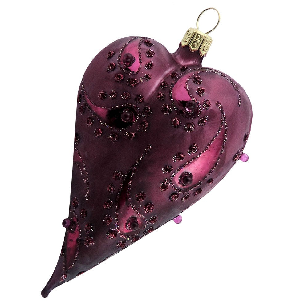 Herz Pia Christbaumschmuck Glas Weihnachtsbaumanhänger