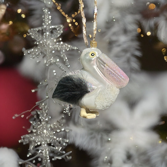 Pelikan Christbaumschmuck Glas 10cm