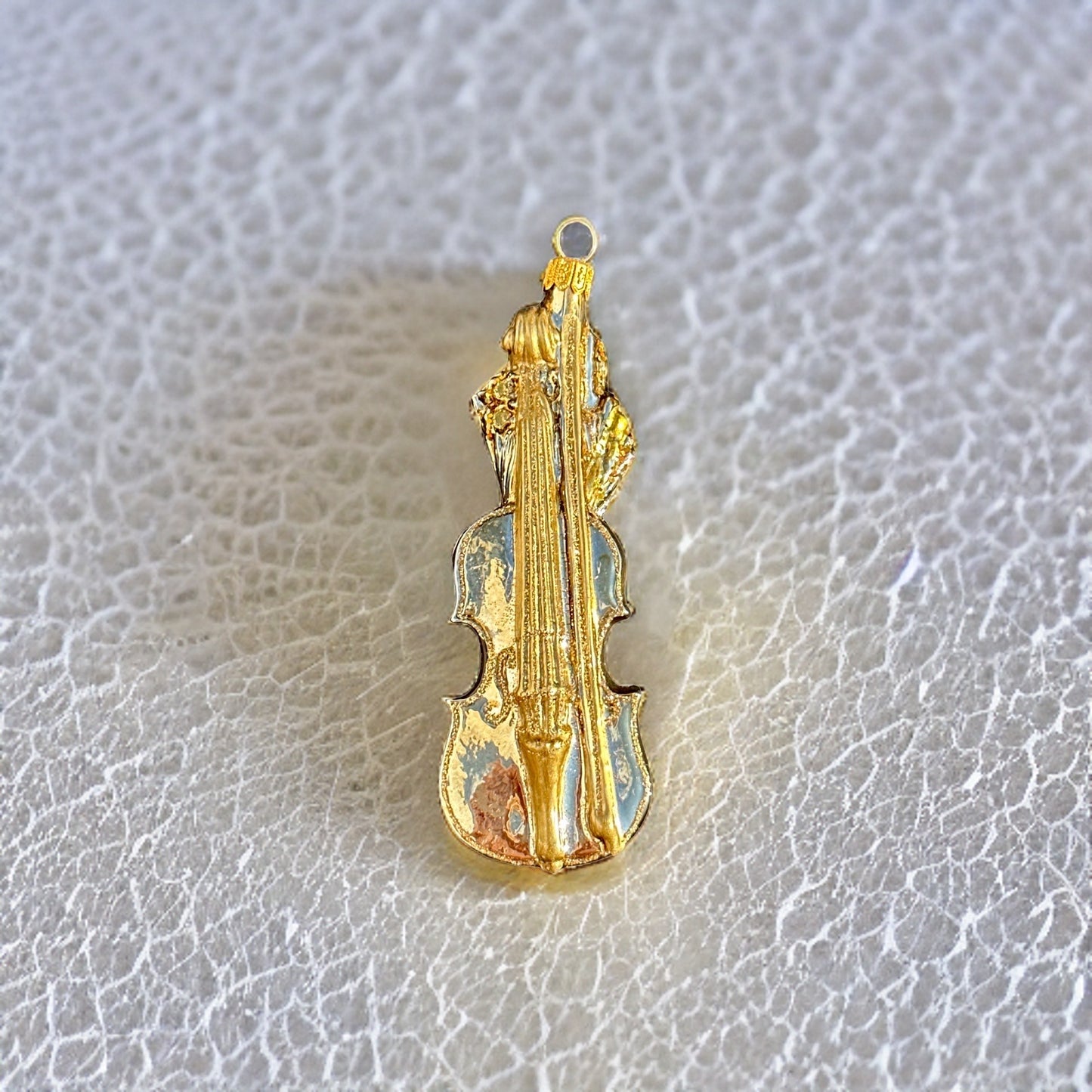 Geige Christbaumschmuck Glas Weihnachtsbaumanhänger