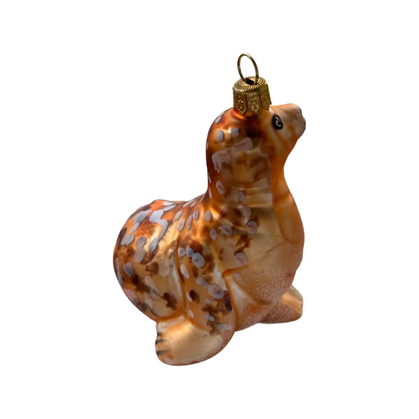 Seehund Christbaumschmuck Glas Figur Weihnachten Anhänger