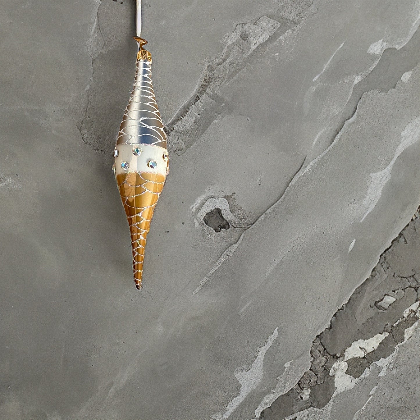 Zapfenform Christbaumschmuck Glas Weihnachtsbaumanhänger