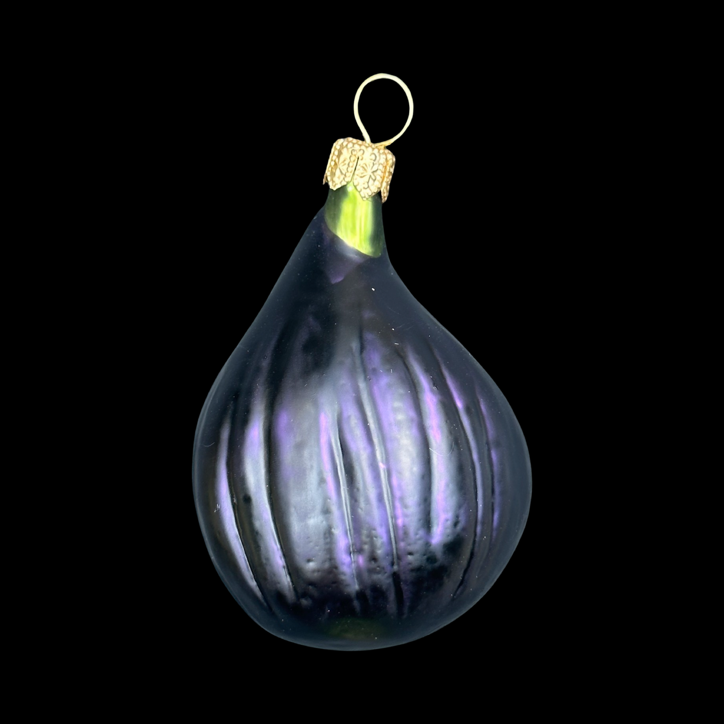 Feige Christbaumschmuck Glas Obstform Weihnachtsbaumkugel