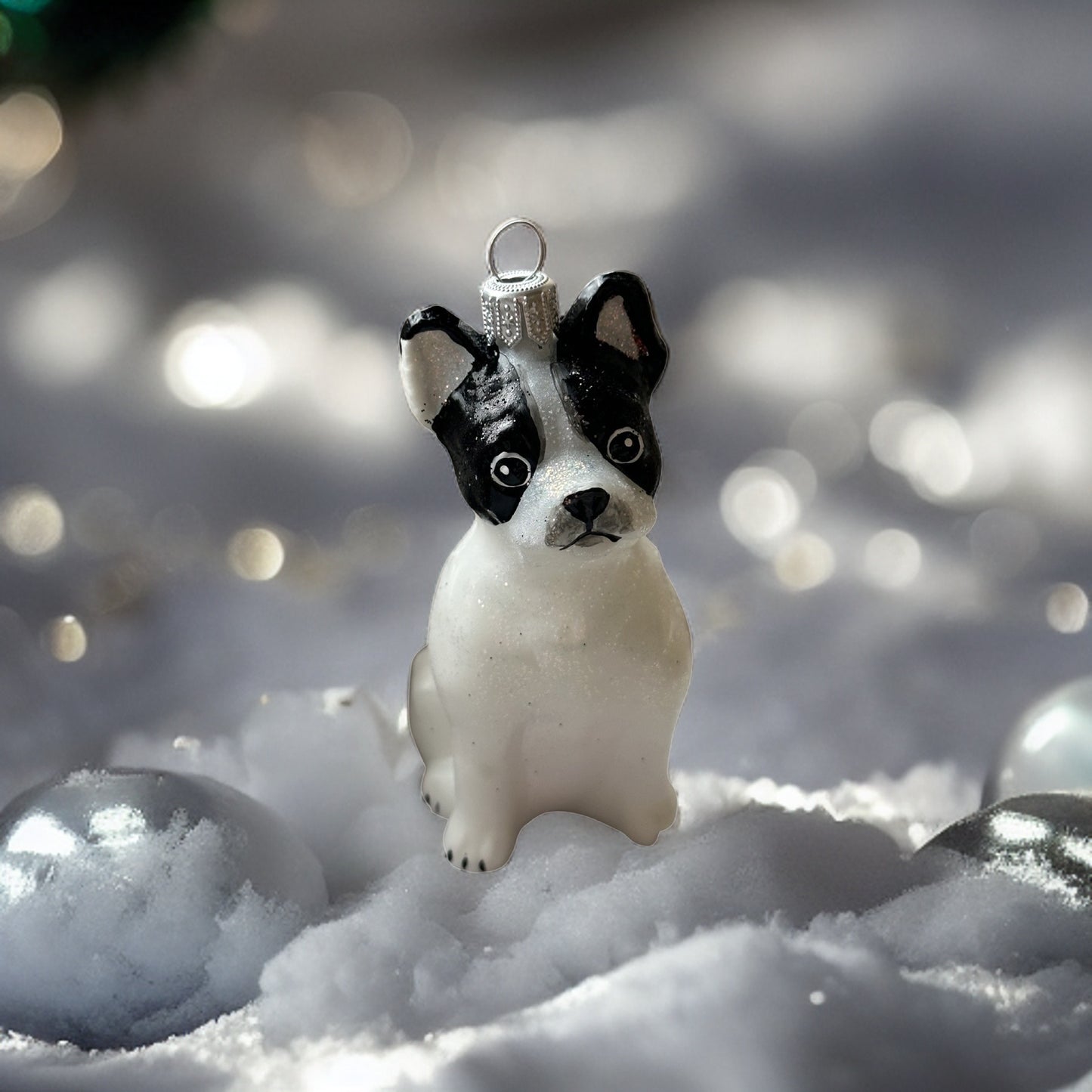 Hund Christbaumschmuck Glas Tier Weihnachtsbaumanhänger