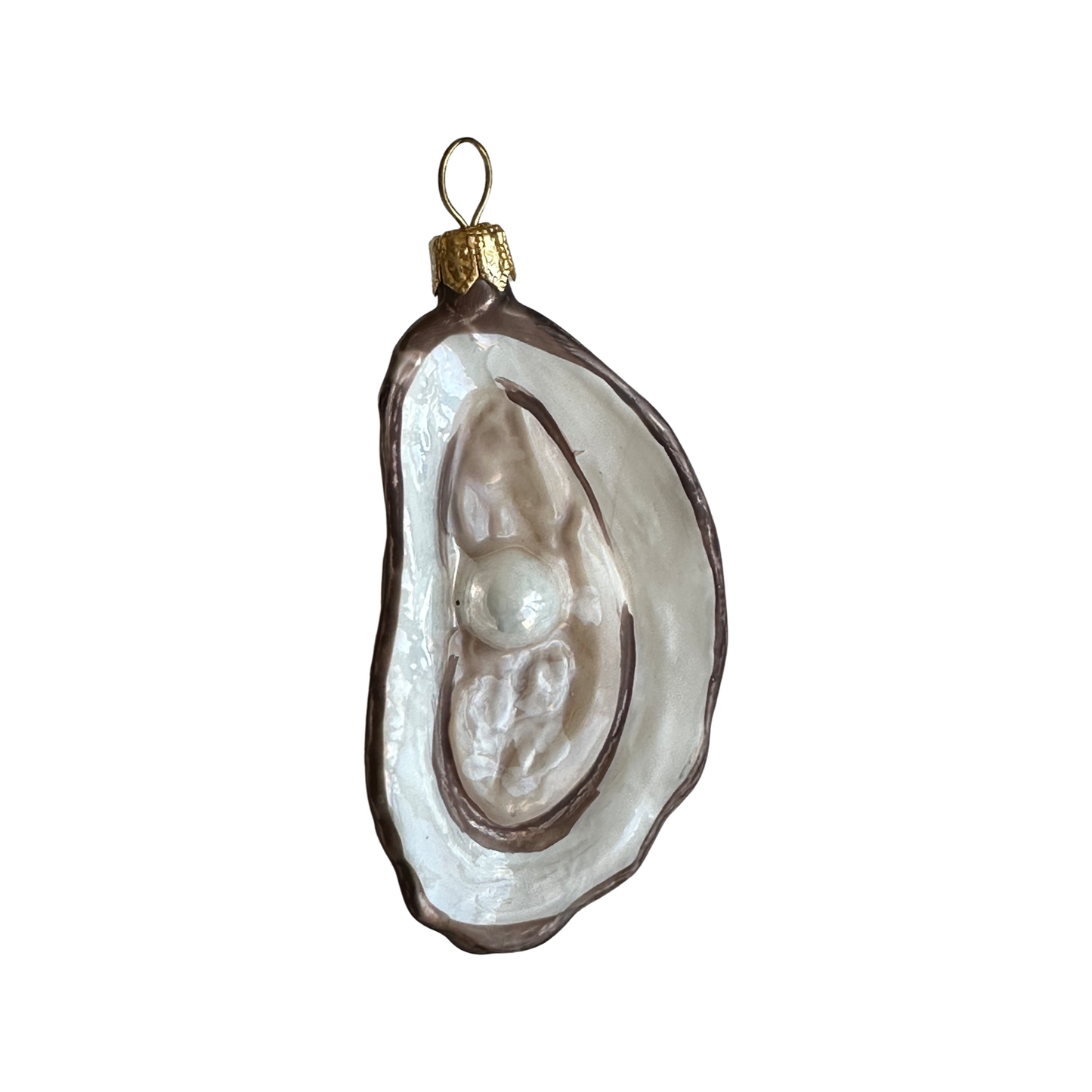 Austern mit Perle Christbaumschmuck Glas Weihnachtsbaumkugel