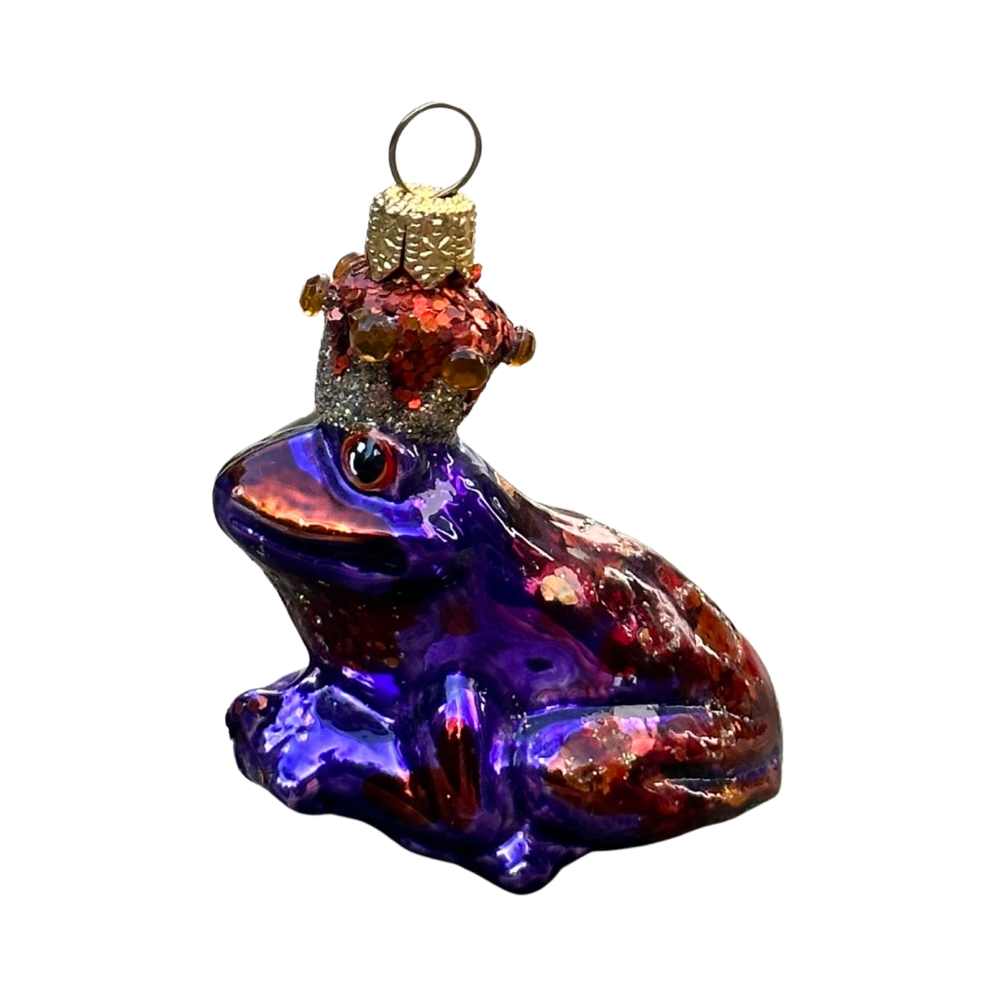 Fröschlein Klein Christbaumschmuck Glas Tier Weihnachtsbaumanhänger