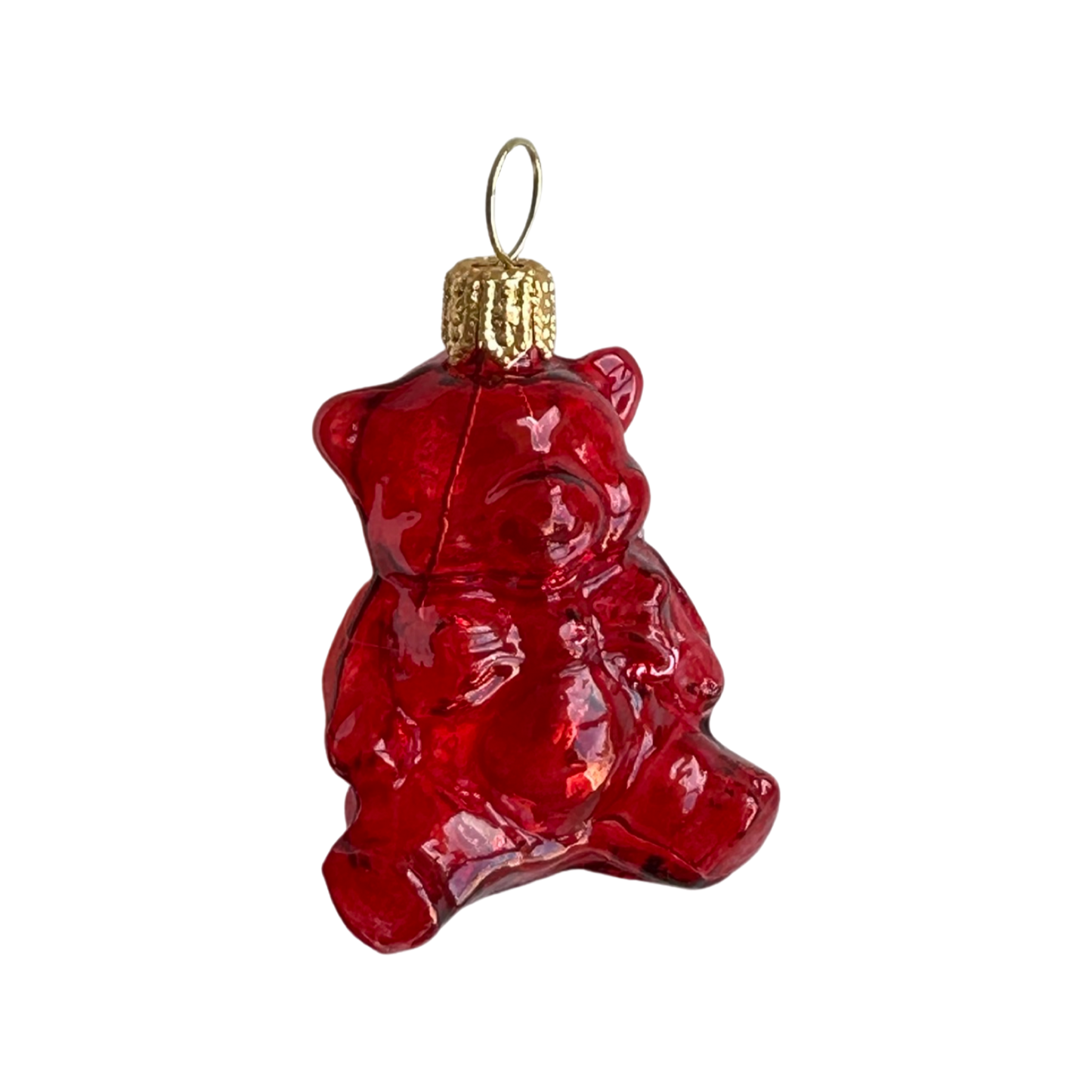 Gummibärchen in Rot Christbaumschmuck Glas Weihnachtsbaumanhänger