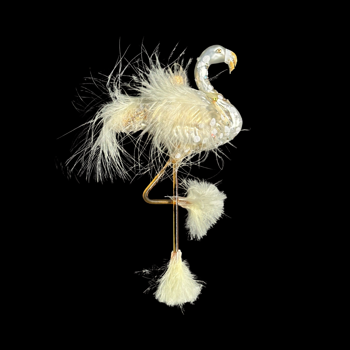 Flamingo Christbaumschmuck Glas Tier Weihnachtsbaumanhänger