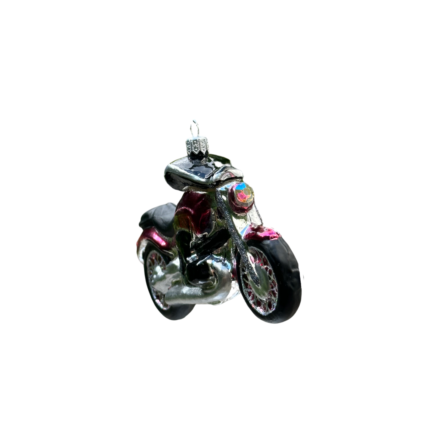 Motorrad Christbaumschmuck Glas Weihnachtsbaumanhänger