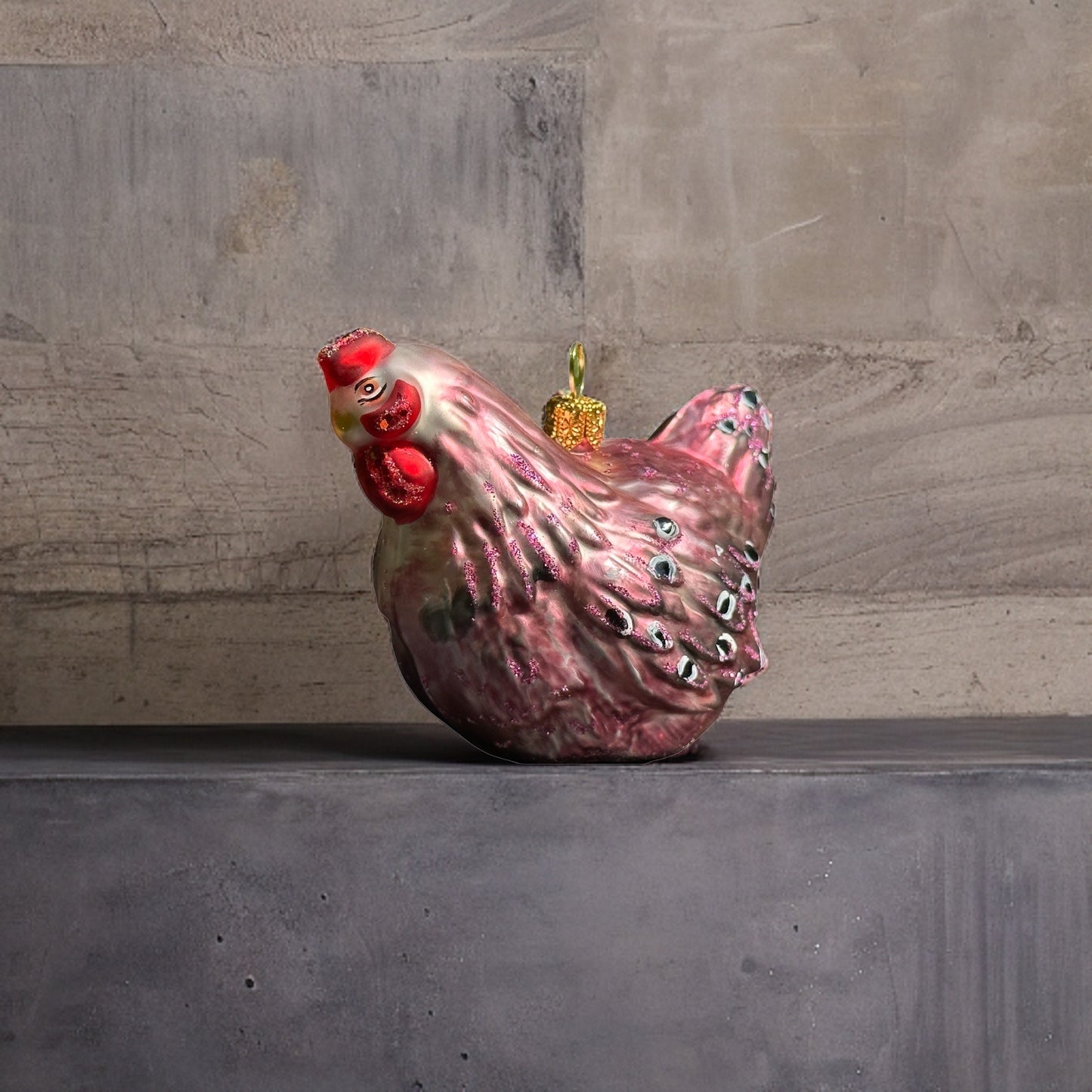 Henne Christbaumschmuck Glas Tier Weihnachtsbaumanhänger