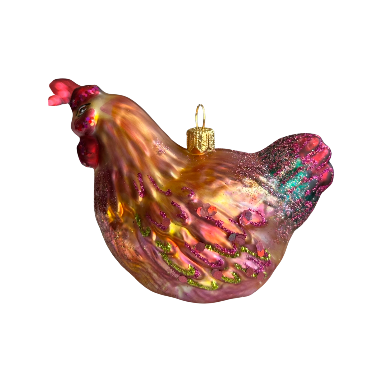 Henne Christbaumschmuck Glas Tier Weihnachtsbaumanhänger