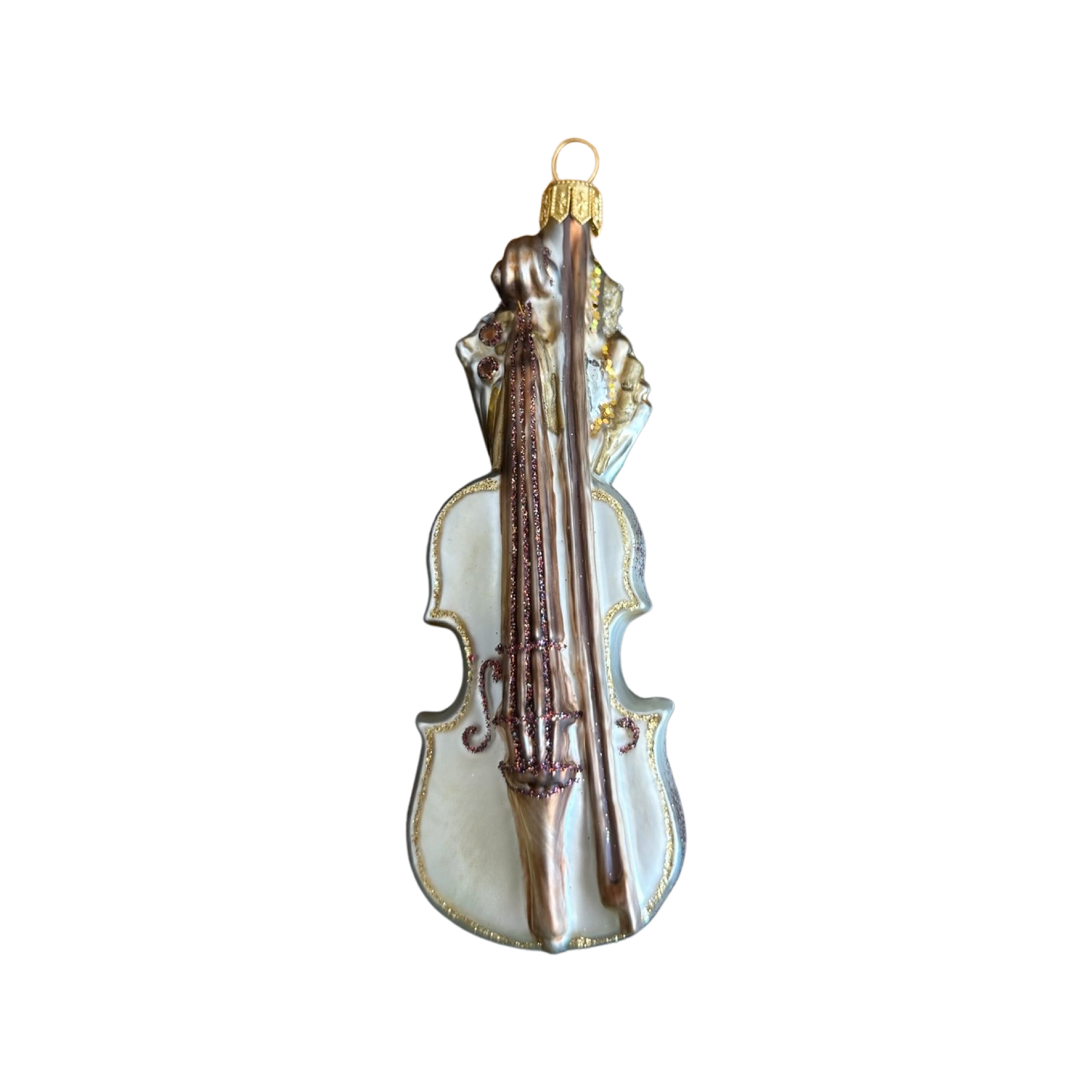 Violine Christbaumschmuck Glas Weihnachtsbaumanhänger