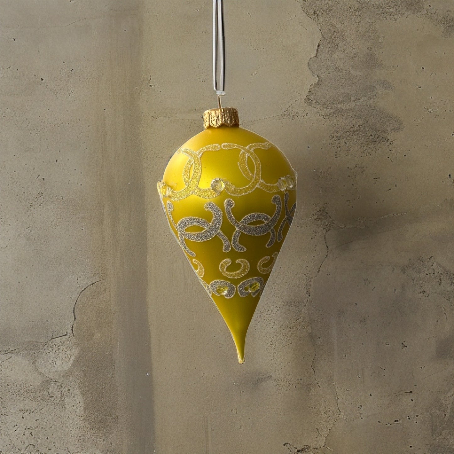 Weihnachtskugel Tropfenform La-Lu