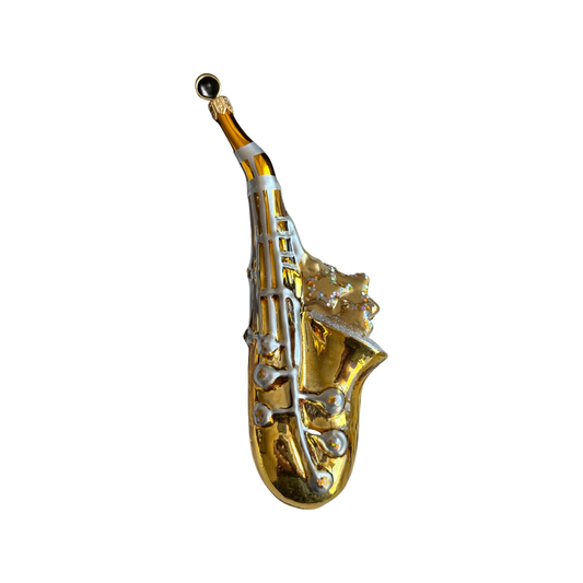 Saxophon Christbaumschmuck Glas Weihnachtsbaumanhänger