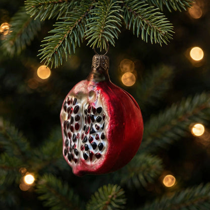 Granatapfel Christbaumchmuck Glas 6 cm Weihn chtsbaum
