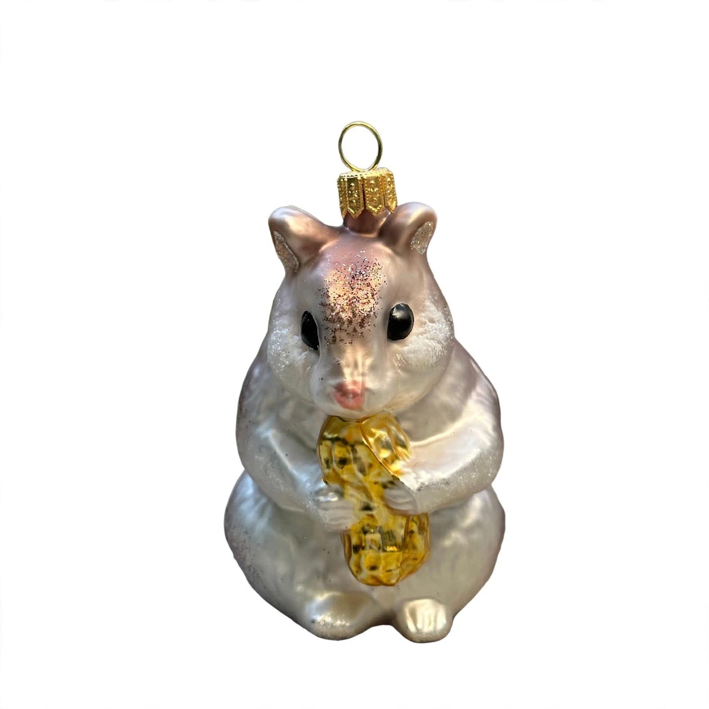 Hamster Christbaumschmuck Glas 8cm