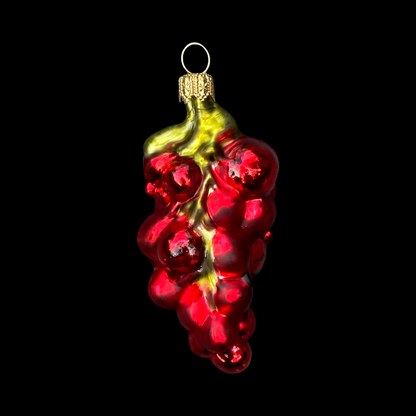 Johannisbeeren rot Christbaumschmuck Glas Obstform Weihnachtsbaumkugel