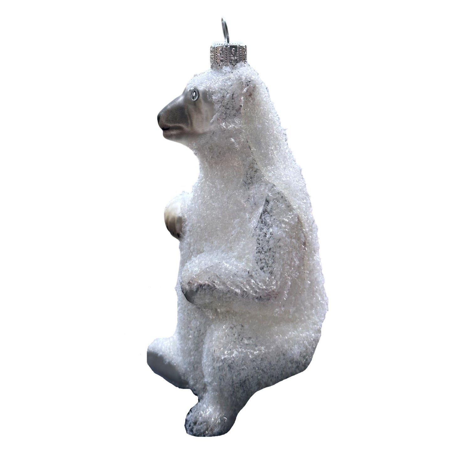 Polarbär Christbaumschmuck Glas Weihnachtsbaumanhänger