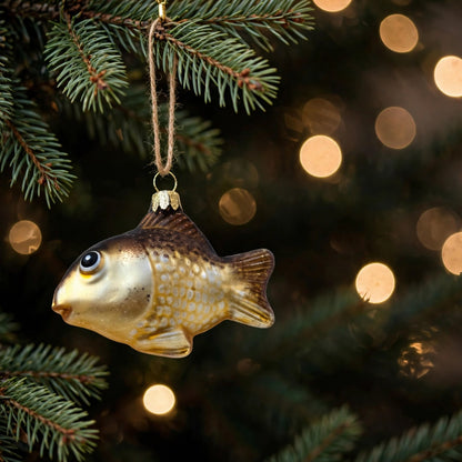 Goldfisch Christbaumschmuck Glas Tier Weihnachtsbaumanhänger