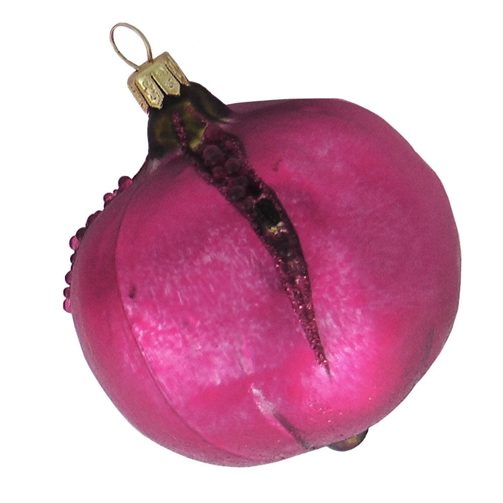 Granatapfel Christbaumschmuck Glas Obstform Weihnachtsbaumkugel