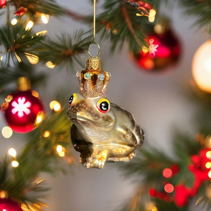 Frosch  Christbaumschmuck Glas Tier Weihnachtsbaumanhänger