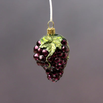 Weintrauben klein Christbaumschmuck Glas Obstform Weihnachtsbaumkugel