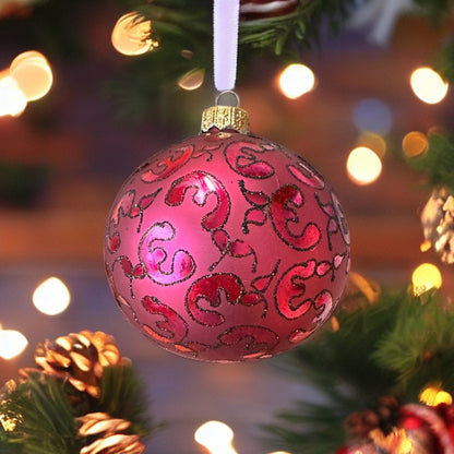 Kugel Christbaumschmuck Glas 8cm