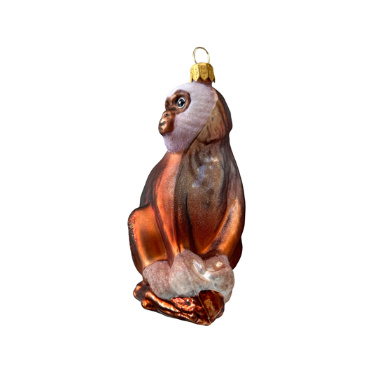 Schimpanse Christbaumschmuck Glas Weihnachtsbaumanhänger