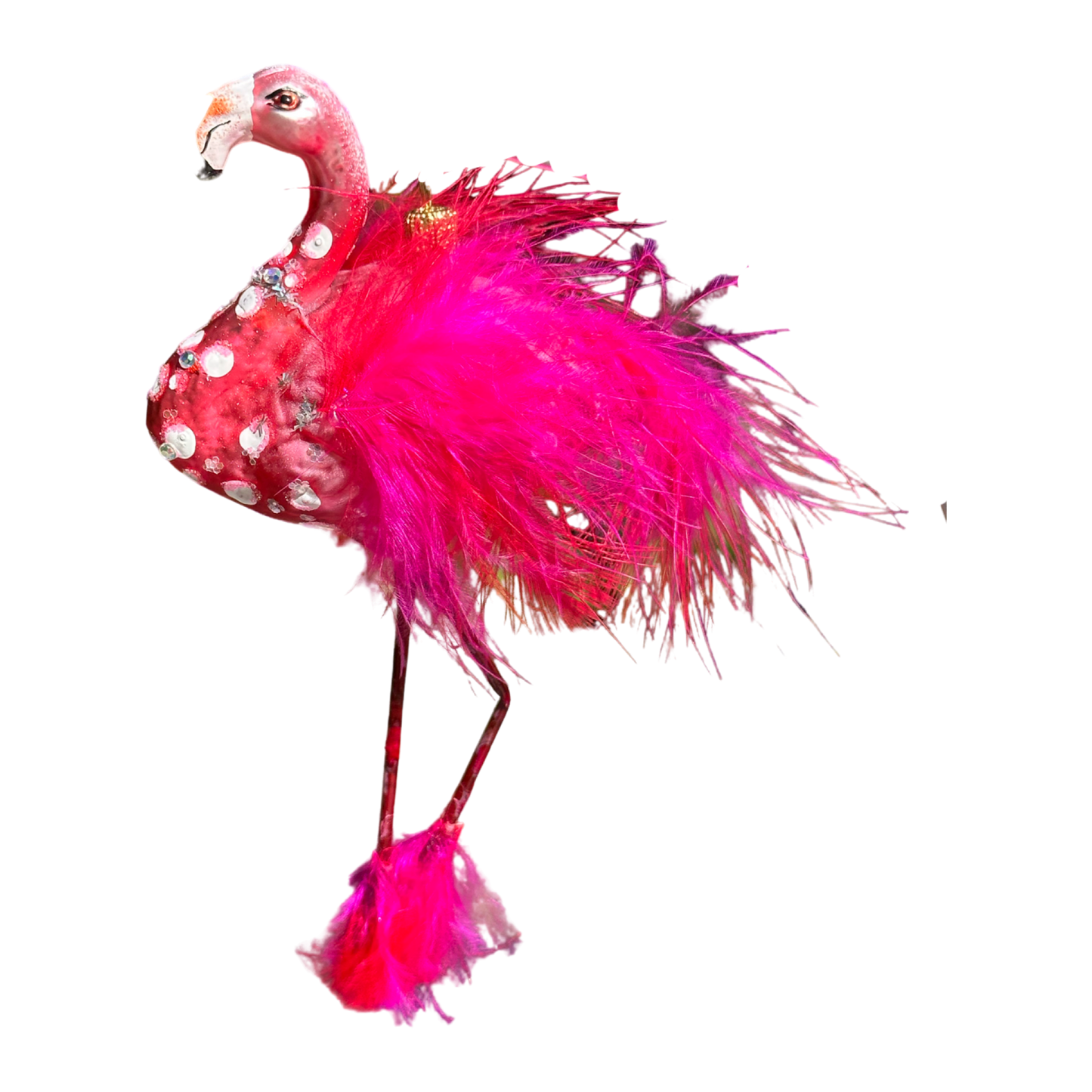 Flamingo Christbaumschmuck Glas Tier Weihnachtsbaumanhänger
