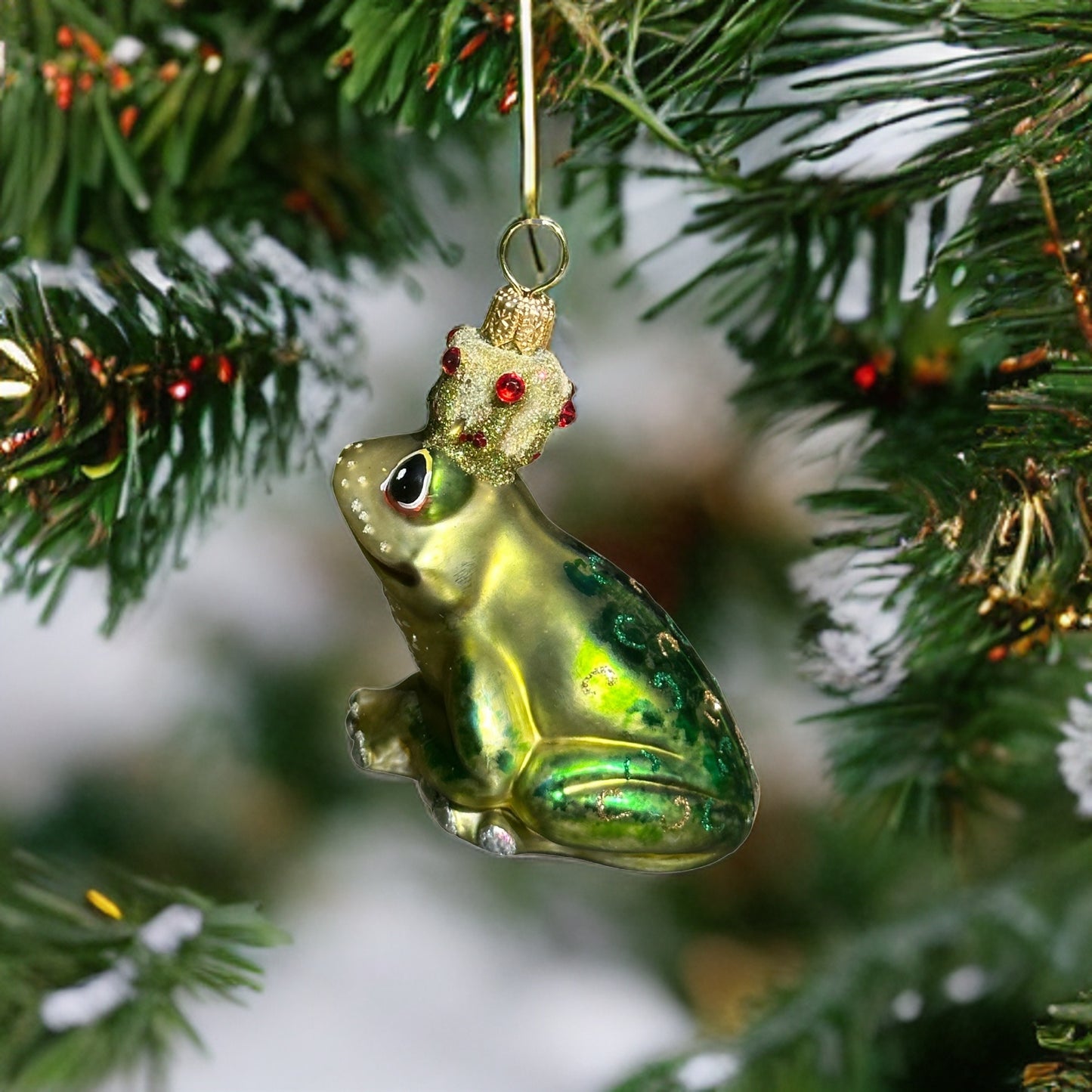 Frosch  Christbaumschmuck Glas Tier Weihnachtsbaumanhänger