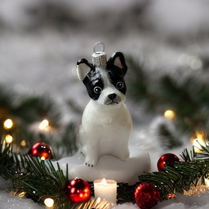 Hund Christbaumschmuck Glas Tier Weihnachtsbaumanhänger